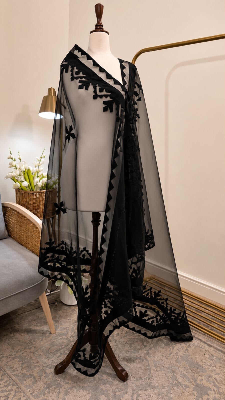 Dupatta - Black